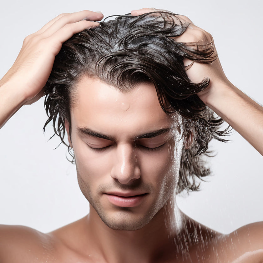 Man Washing Hair