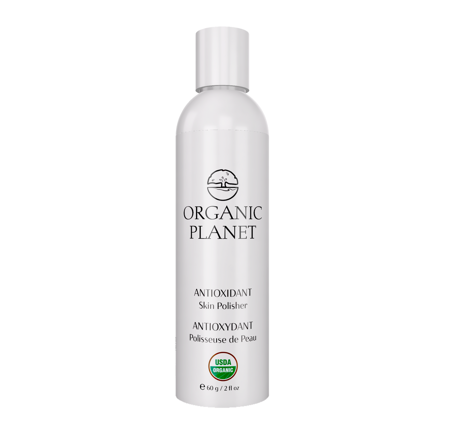 ANTIOXIDANT Skin Polisher – gentle exfoliator with Vitamin C and antioxidants to remove impurities, smooth skin, and maintain natural moisture balance.