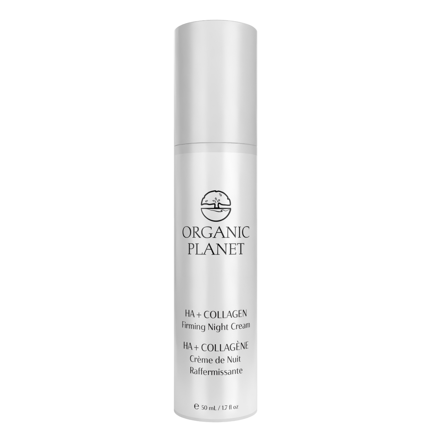 HA+Collagen Firming Night Cream – enriched with Hyaluronic Acid and peptides to hydrate, firm, smooth fine lines, and boost collagen for youthful skin.