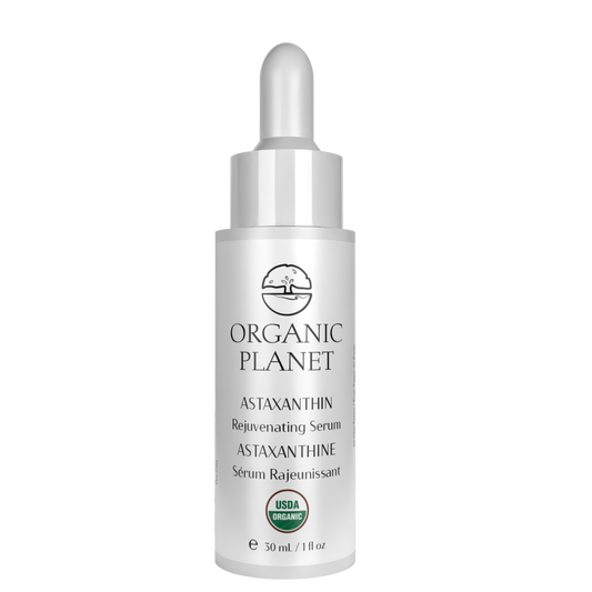 ASTAXANTHIN Rejuvenating Serum – potent antioxidant serum with Vitamins A & C and organic oils to nourish, protect, and rejuvenate skin.
