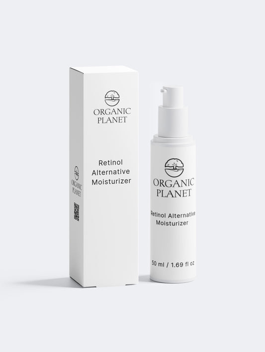 Experience effective anti-aging without the harshness of traditional retinol. Formulated with Bidens Pilosa extract, this lightweight moisturizer smooths fine lines and wrinkles while maintaining skin comfort. Its fast-absorbing formula delivers intensive hydration and leaves skin feeling supple and refreshed—perfect for daily use, especially for those with sensitive complexions. White Bottle with black lettering, white box.