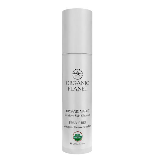 Organic Maple Sensitive Skin Cleanser – sulfate-free gentle cleanser with organic licorice root to soothe, hydrate, and cleanse sensitive skin naturally.