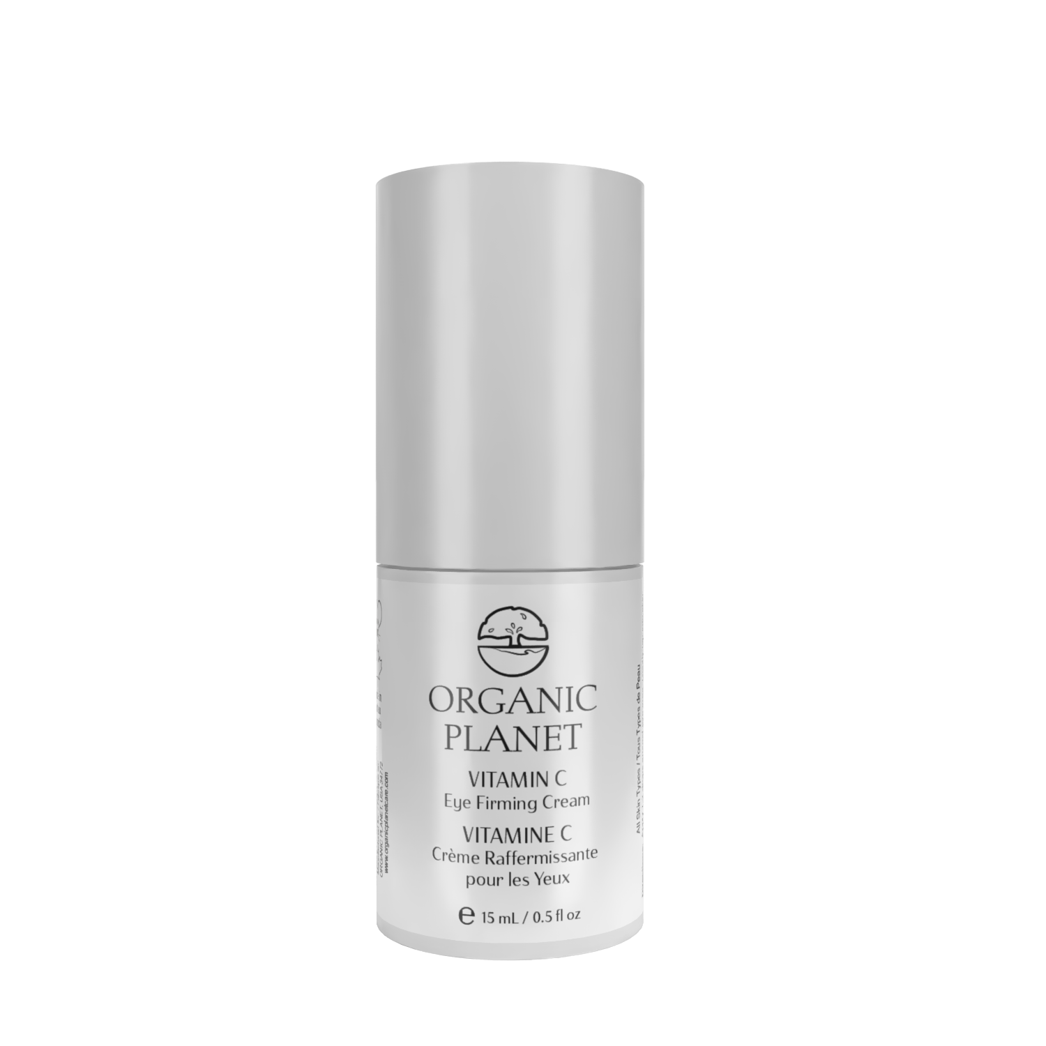 VITAMIN C Eye Firming Cream – firms and smooths fine lines around eyes with Vitamin C, hyaluronic acid, peptides, and Babassu oil for hydrated, plump skin.