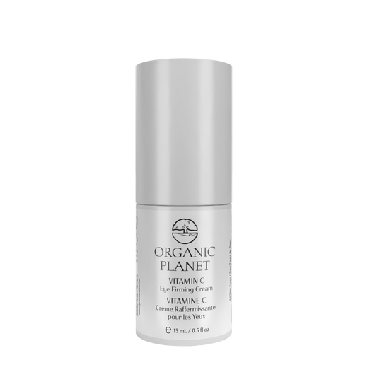 VITAMIN C Eye Firming Cream – firms and smooths fine lines around eyes with Vitamin C, hyaluronic acid, peptides, and Babassu oil for hydrated, plump skin.