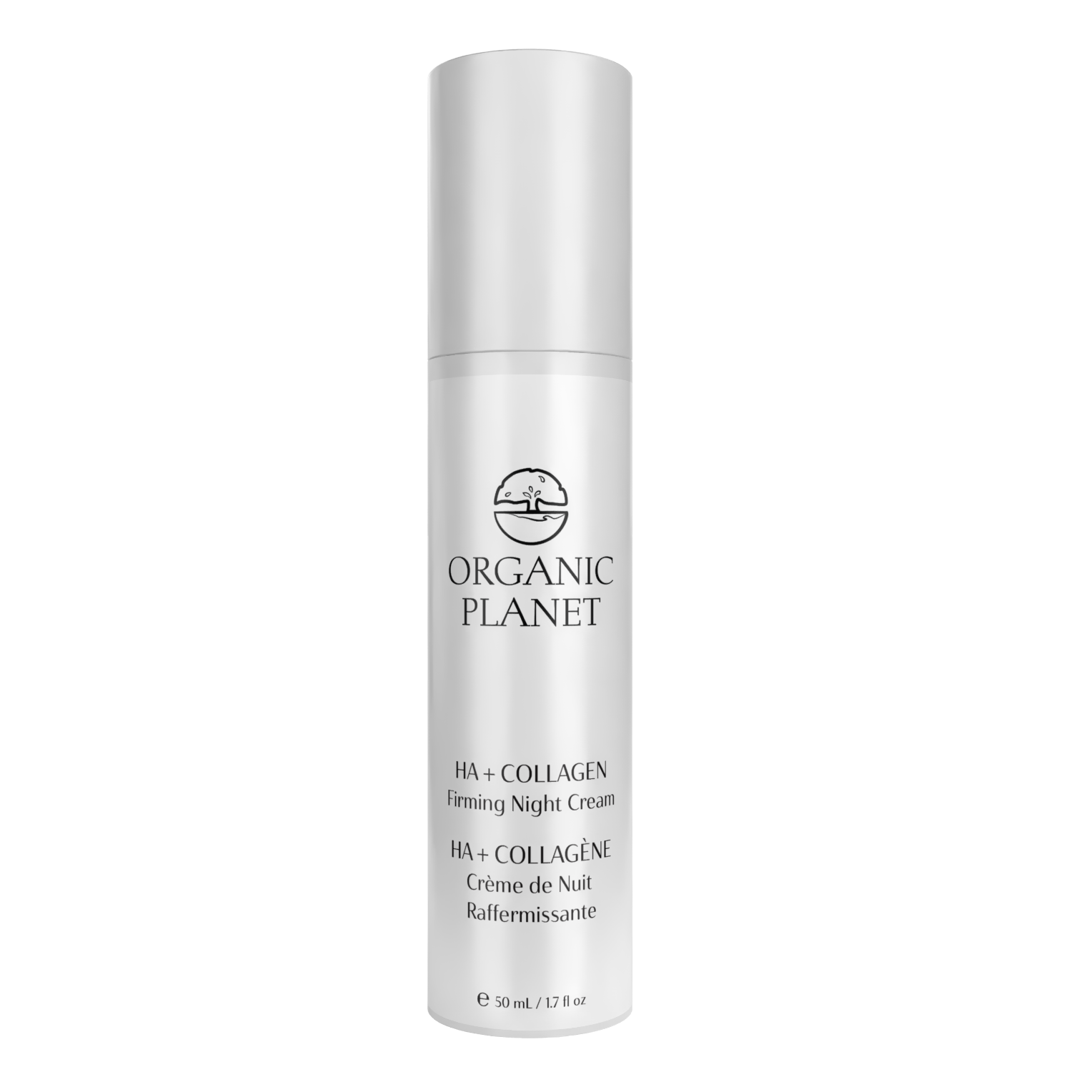 HA+Collagen Firming Night Cream – enriched with Hyaluronic Acid and peptides to hydrate, firm, smooth fine lines, and boost collagen for youthful skin.