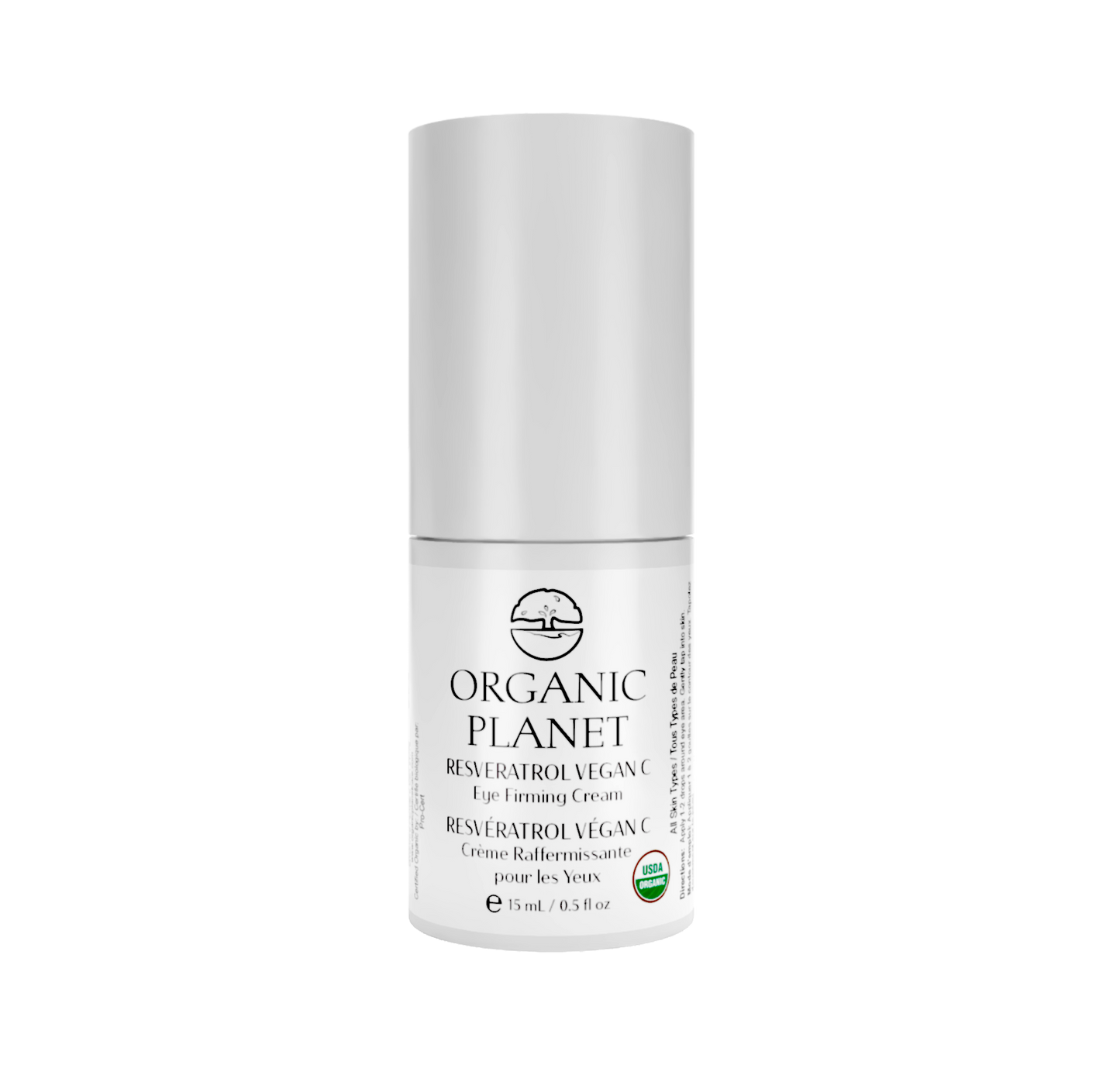 RESVERATROL VEGAN C Eye Firming Cream – targets delicate eye area with Resveratrol Complex-C, antioxidants, and Vitamin C to firm, plump, and reduce fine lines.