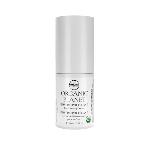 RESVERATROL VEGAN C Eye Firming Cream – targets delicate eye area with Resveratrol Complex-C, antioxidants, and Vitamin C to firm, plump, and reduce fine lines.